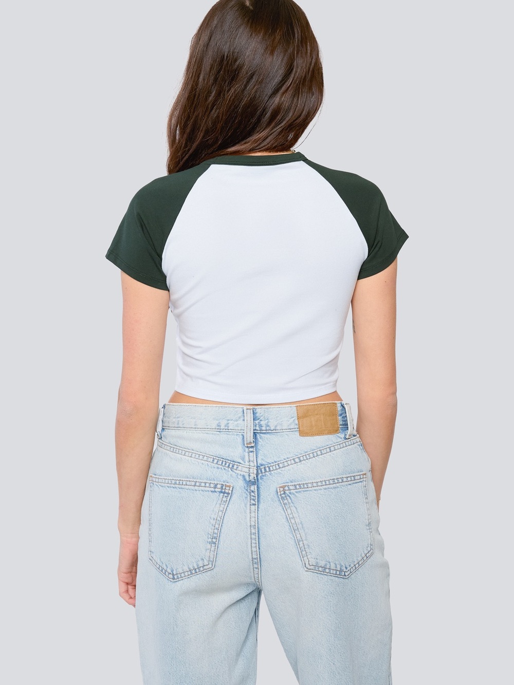 Miami Raglan Crop Top - Picture 2 of 4